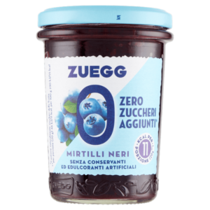 Zuegg Confettura Zero Zuccheri Aggiunti Mirtilli Neri - 220g
