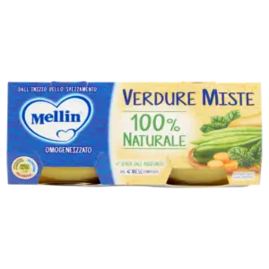 MELLIN VERDURE MISTE 100% NATURALE OMOGENEIZZATO 2 X 80 G