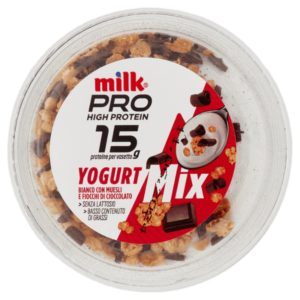 Milk Pro High Protein Yogurt Bianco con Muesli Croccante e Fiocchi di Cioccolato (180g)