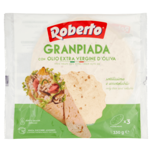 ROBERTO GRANPIADA CON OLIO EXTRA VERGINE D'OLIVA 3 PIADINE 330 G