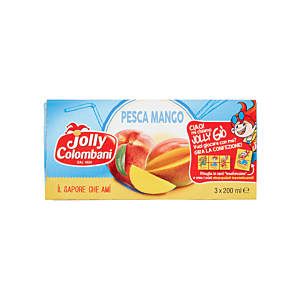 JOLLY COLOMBANI 3X 200ML SUCCO PESCA MANGO