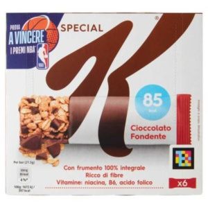 KELLOGG'S SPECIAL K CIOCCOLATO FONDENTE 6 X 21,5 G