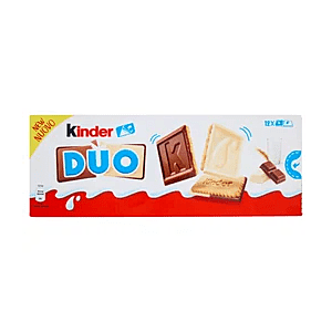 Kinder Duo Biscotto Cioccolato Bianco e Latte - 150 g (12 x 12,5 g)