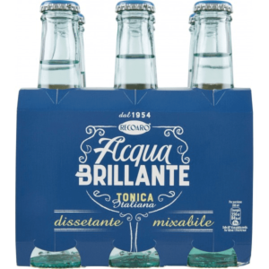 Acqua Brillante Recoaro Tonica (Cluster Vetro) - 120 cl (Confezione cluster da 6 bottiglie in vetro da 20 cl ciascuna)