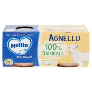 MELLIN AGNELLO 100% NATURALE OMOGENEIZZATO 2 X 80 G