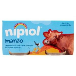 NIPIOL OMOGENEIZZATO MANZO 2X80GR