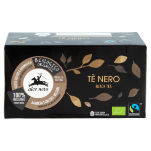 TÈ NERO BIOLOGICO ALCE NERO 20 FILTRI 100% INDIANO 35 G