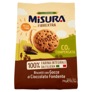 MISURA FIBREXTRA BISCOTTI CON GOCCE DI CIOCCOLATO FONDENTE 290 G