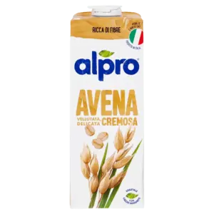 ALPRO AVENA CLASSICO, BEVANDA ALL'AVENA 100% VEGETALE CON VITAMINE B2, B12 E D, 1 L ALPRO