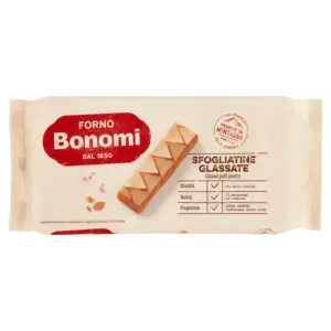 FORNO BONOMI - SFOGLIATINE GLASSATE - 135 G