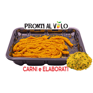 STRIPS DI SUINO STRACCETTI PANATI MEDITERRANEA 300G (NP)