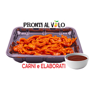 STRIPS DI POLLO STRACCETTI MARINATI BBQ 300G (NP)