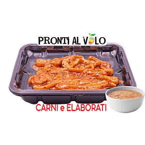 STRIPS DI POLLO STRACCETTI MARINATI PEPE ROSA 300G (NP)