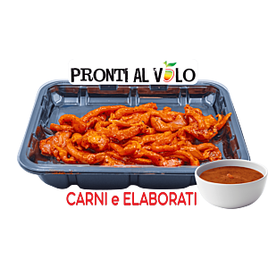 STRIPS DI POLLO STRACCETTI MARINATI CIPOLLA DI TROPEA 300G (NP)