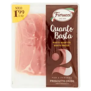 FIORUCCI QUANTO BASTA PER 2 PERSONE PROSCIUTTO CRUDO 80 G
