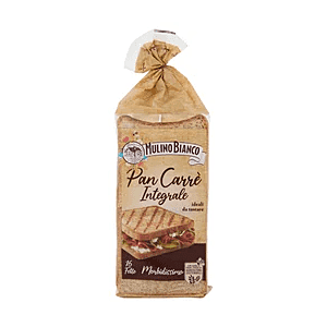 Barilla Mulino Bianco Pan Carrè Pane Integrale Ideale per Toast (16 fette) - 315g