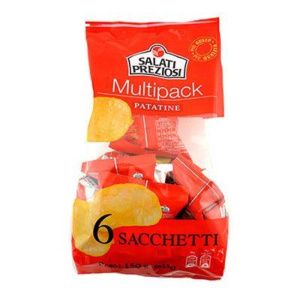 PATATINE SALATI PREZIOSI MULTIPACK GR 25 X 6 PEZZI
