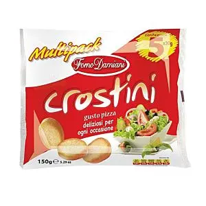 FORNO DAMIANI CROSTINI ALLA PIZZA MULTIPACCO GR 150X5
