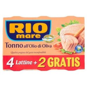 RIO MARE TONNO ALL’OLIO D'OLIVA GR.80 X PZ.4+2