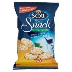 RISO SCOTTI RISETTE SNACK ERBE FINI 60 G