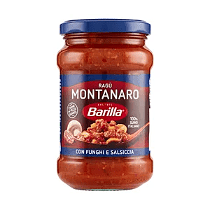 Barilla Sugo Ragù Montanaro con Funghi Condimento per Pasta - 300 g.