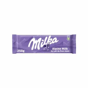 Milka Mmmax Maxi Tavoletta di Cioccolato al Latte 100% Alpino -  250 g (Maxi formato)