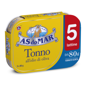 ASDOMAR - TONNO ALL OLIO D OLIVA - 5 X 80 G