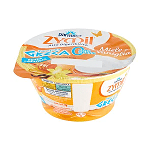 Parmalat ZYMIL Alta Digeribilità Senza Lattosio Yogurt alla Greca Zero Grassi Miele e Vaniglia - 150 g.